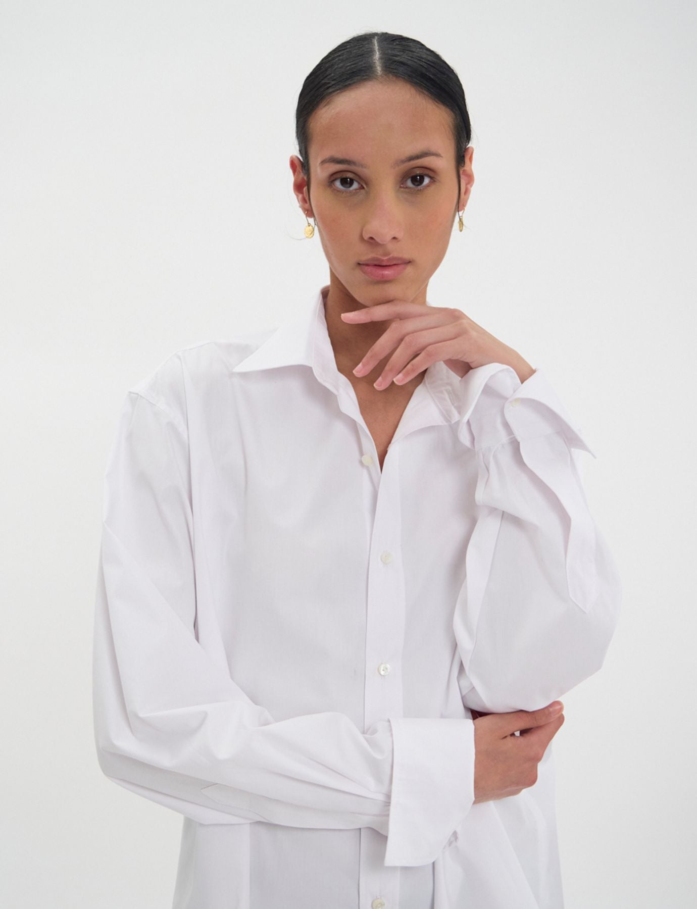 Camicia bianca in cotone Nova