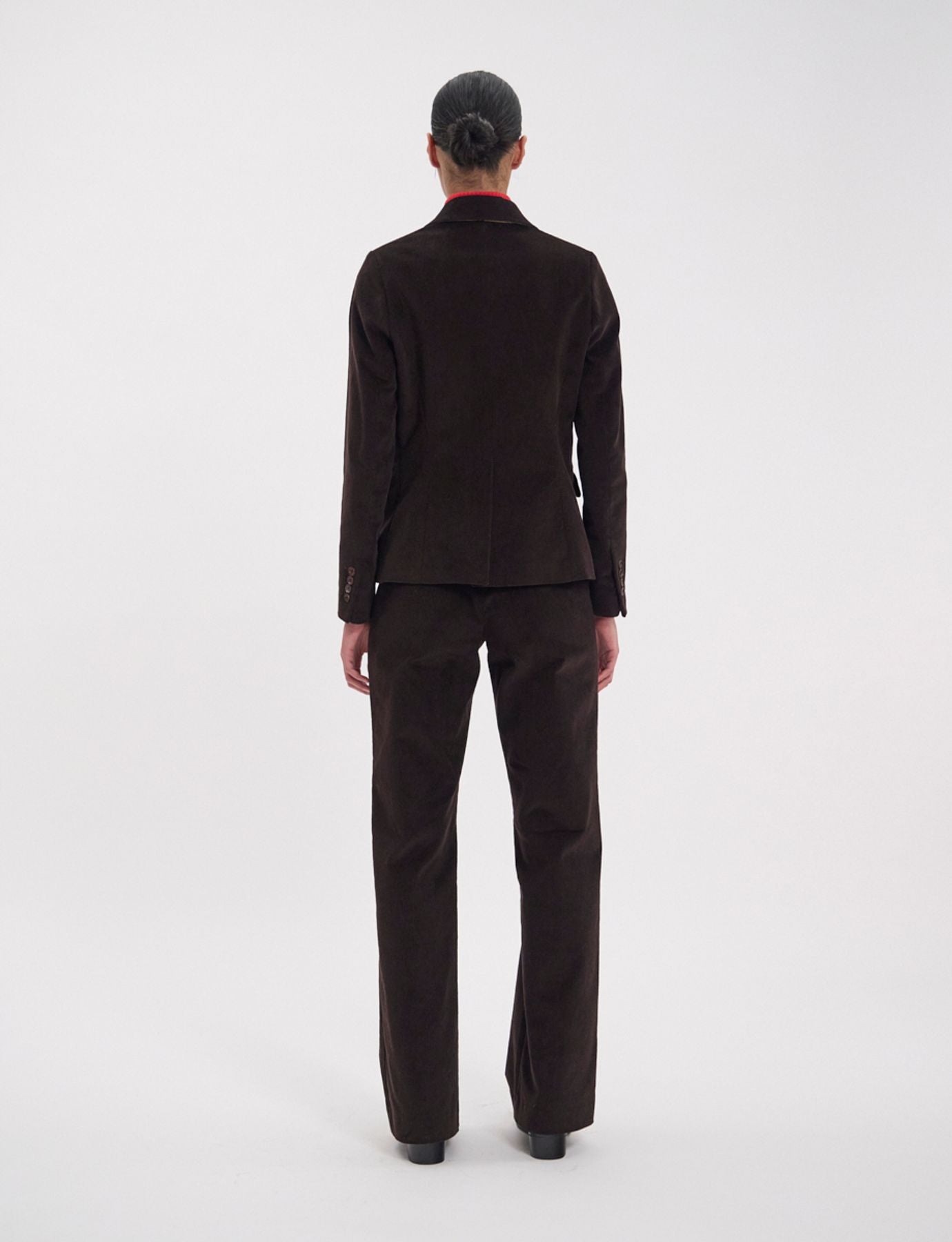 Chaqueta Nicoletta de terciopelo marrón millerighe