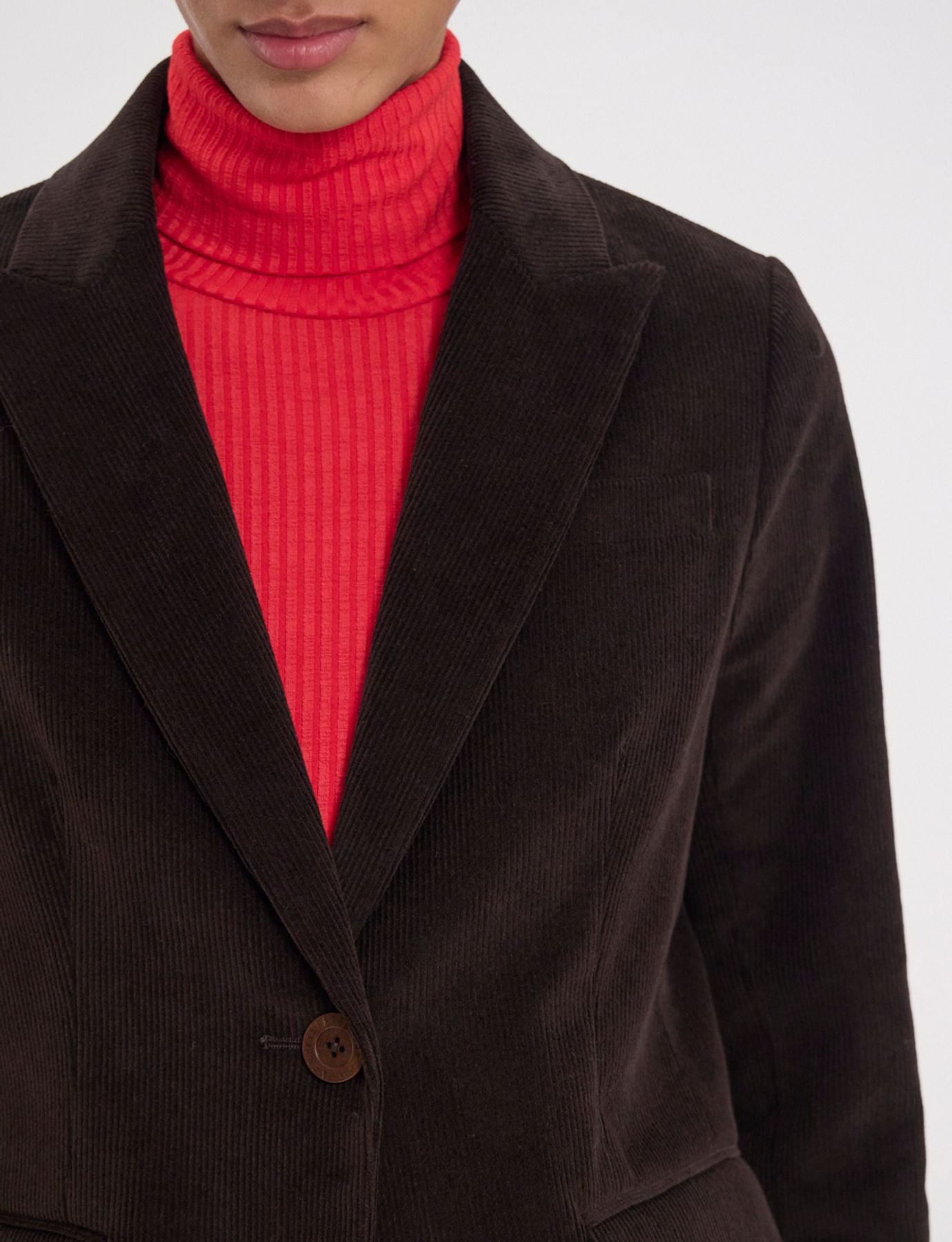 Chaqueta Nicoletta de terciopelo marrón millerighe