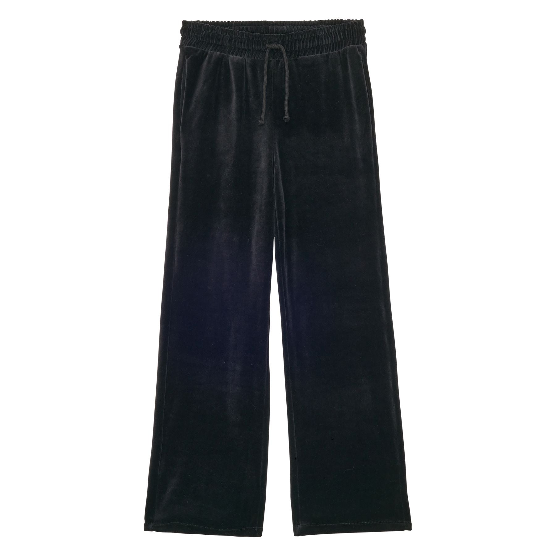 Pantaloni da jogging Britney in velluto nero liscio