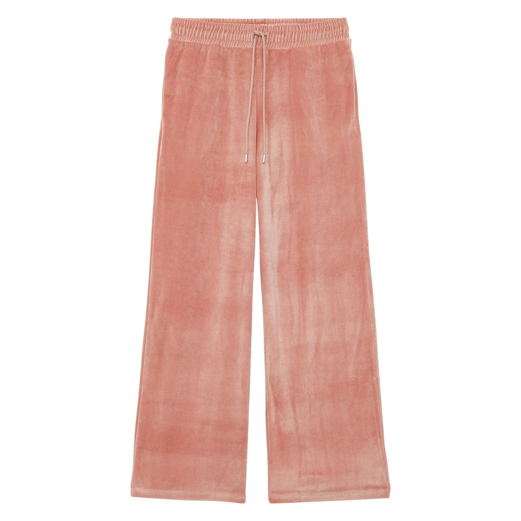 Pantaloni da jogging Britney in velluto rosa cipria