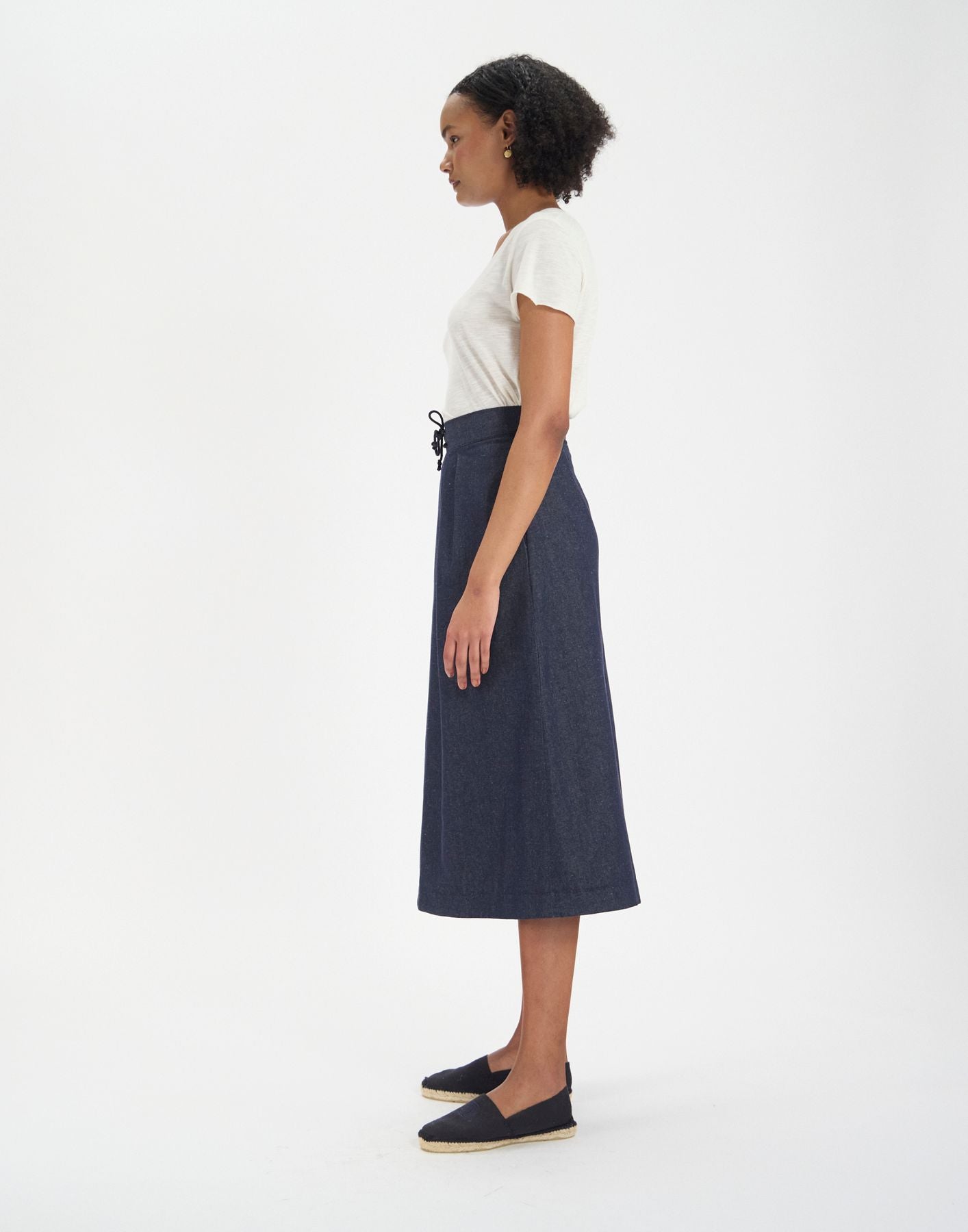 Faltenrock Maud marine