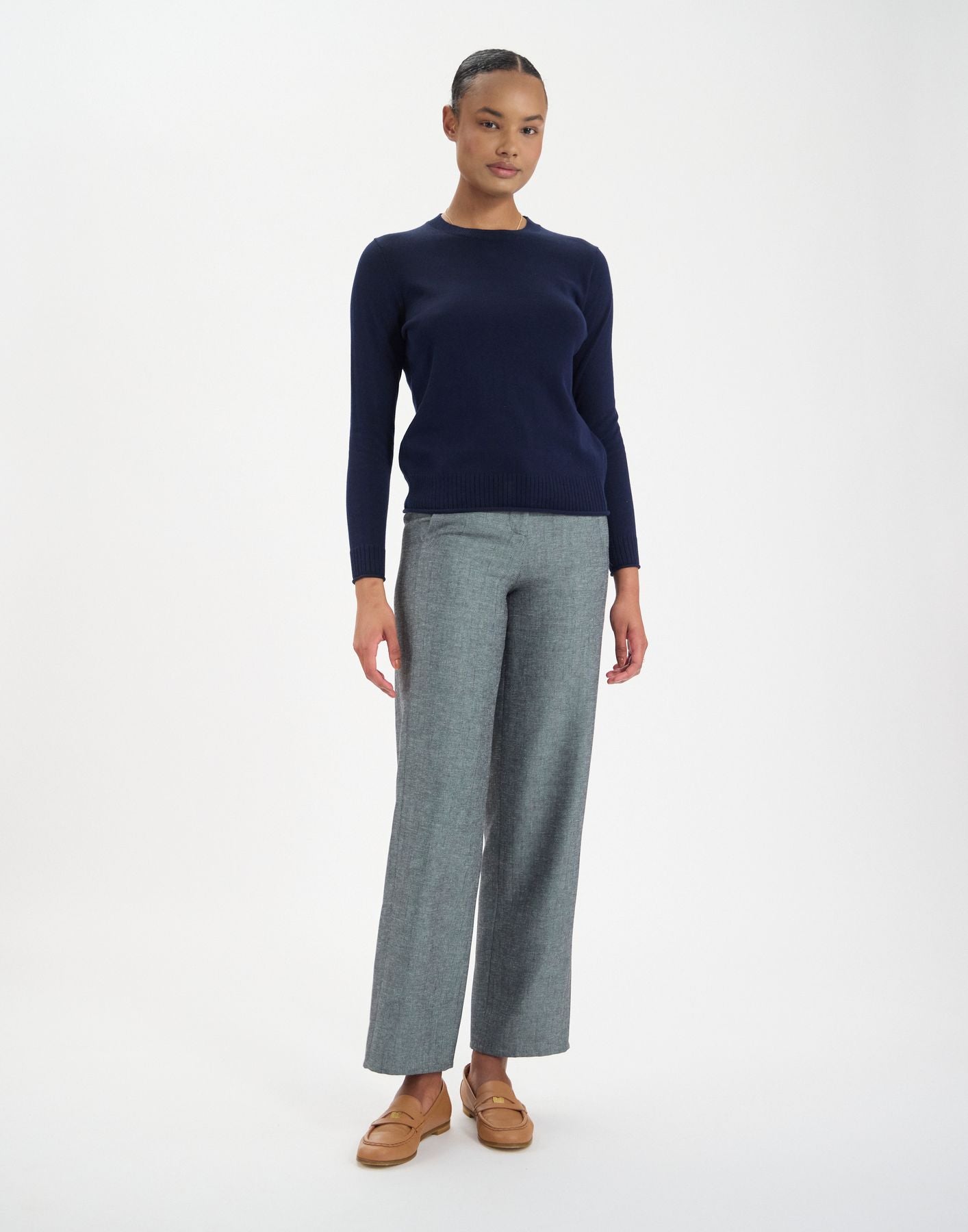 Angelica jumper in navy cotton