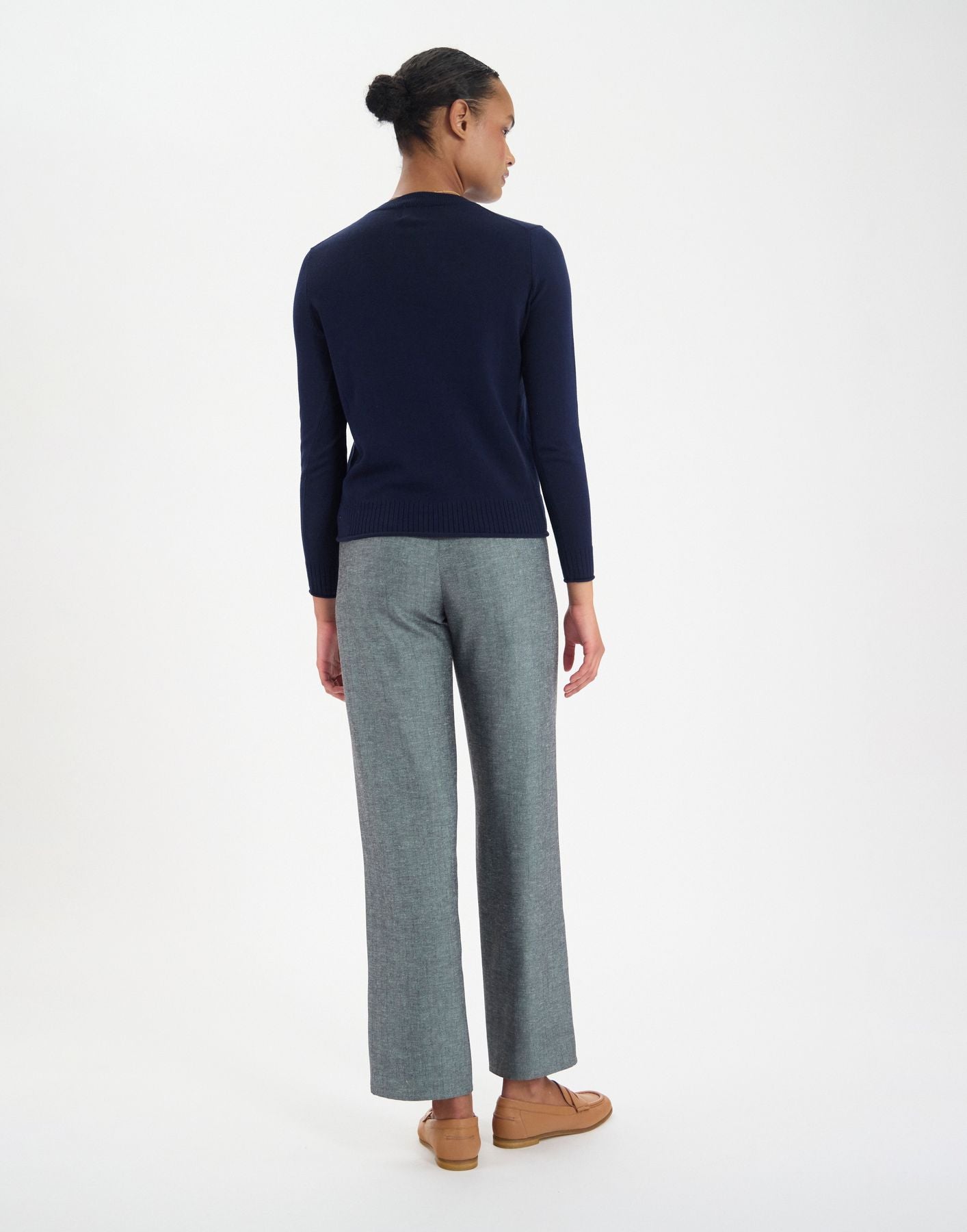 Pull Angelica en coton marine