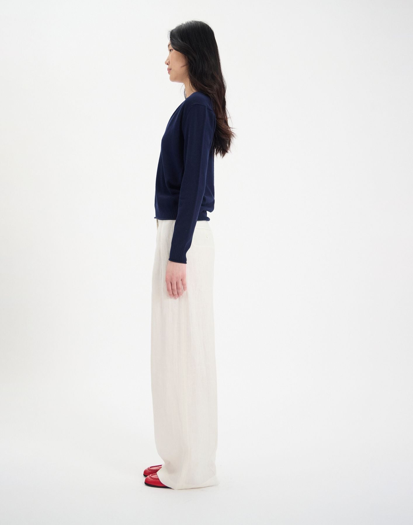 Morcant navy cotton jumper