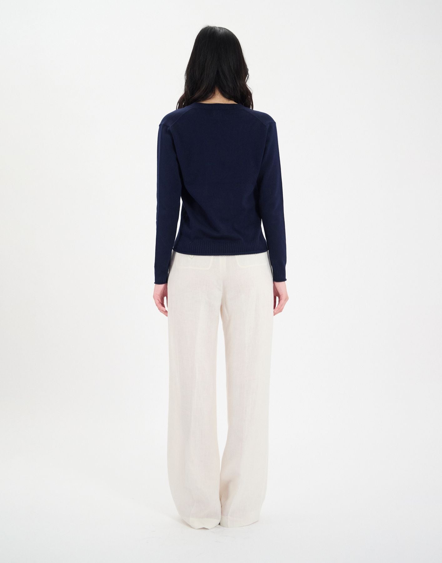 Morcant navy cotton jumper