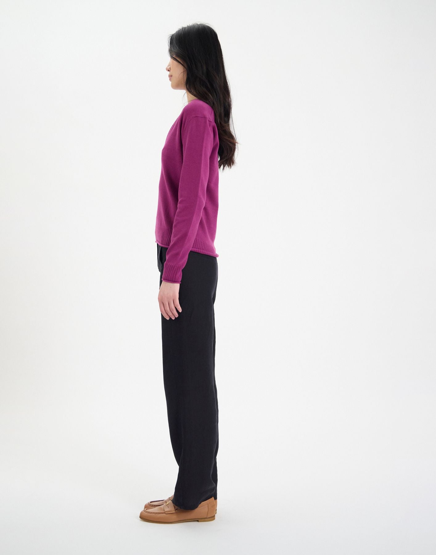 Purple cotton Morcant jumper