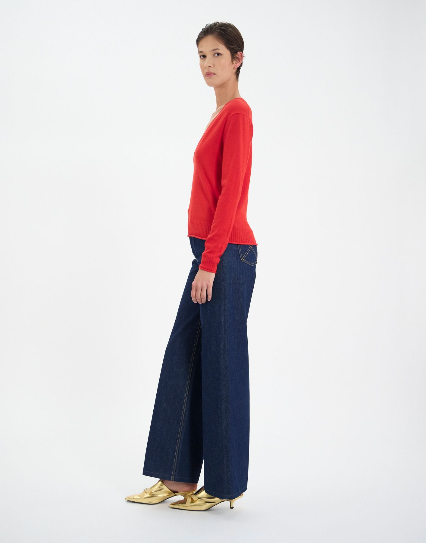 Morcant jumper in red wool