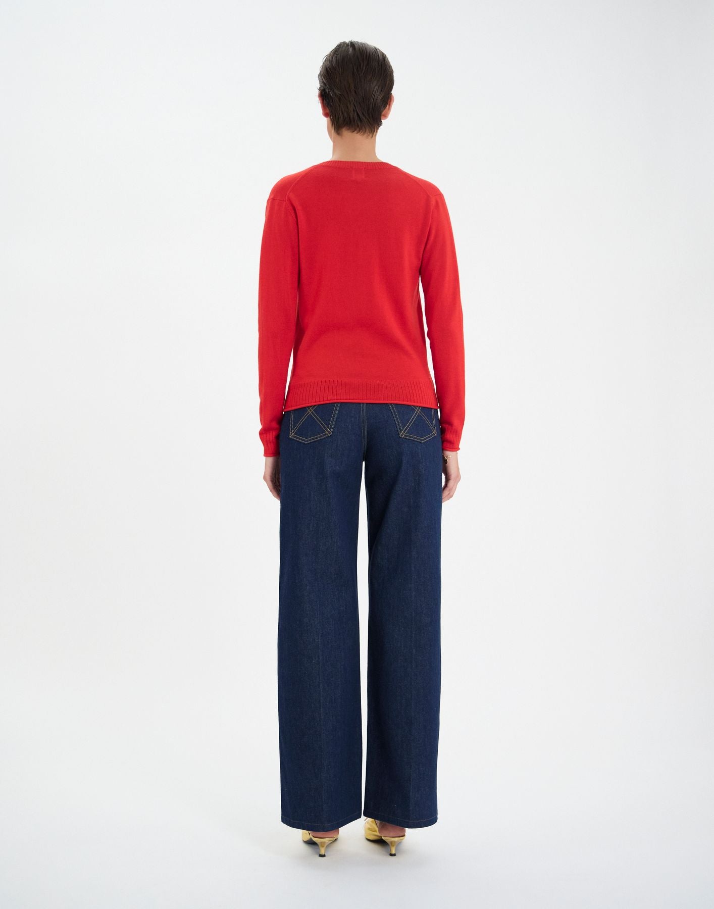 Morcant jumper in red wool