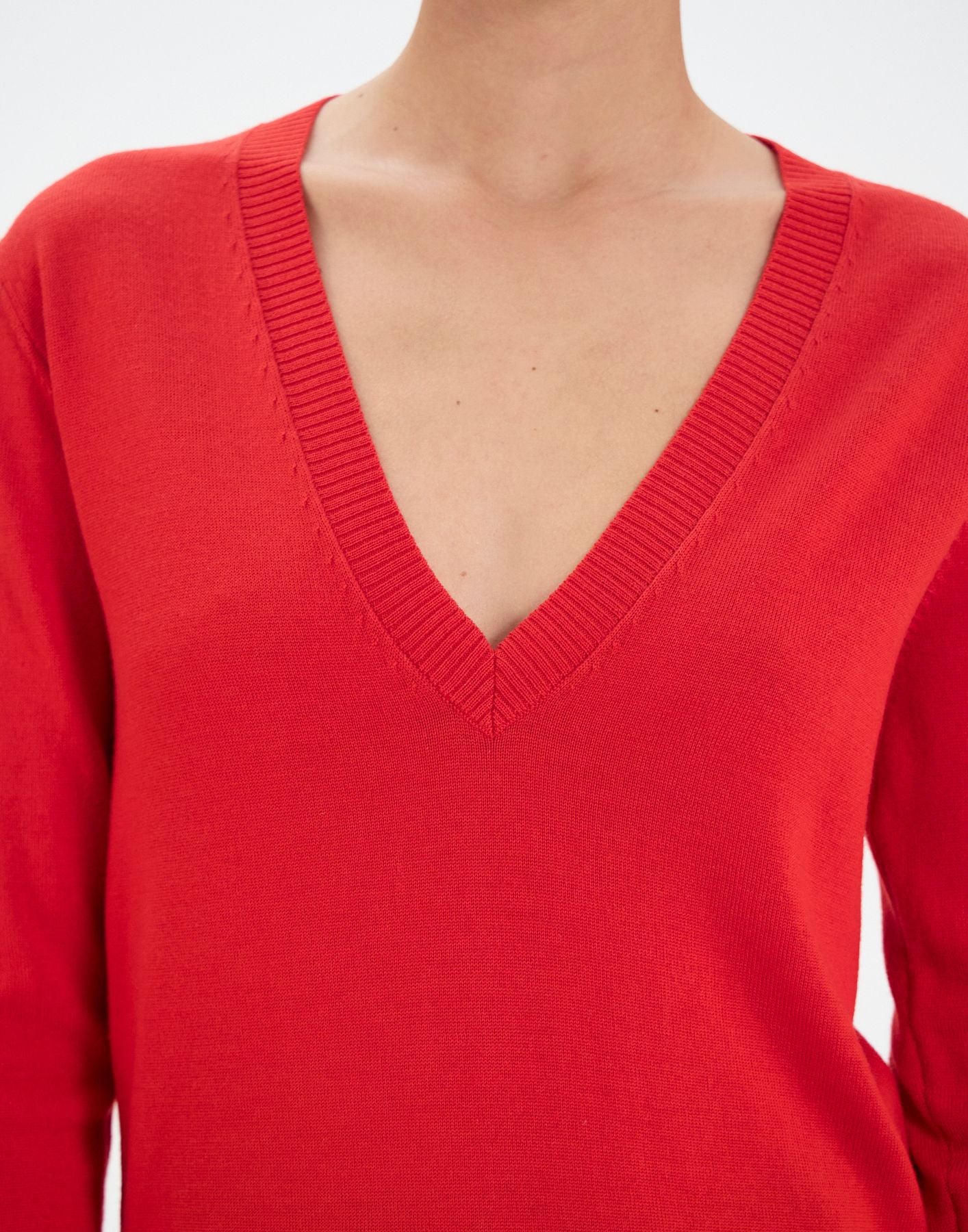 Morcant jumper in red wool