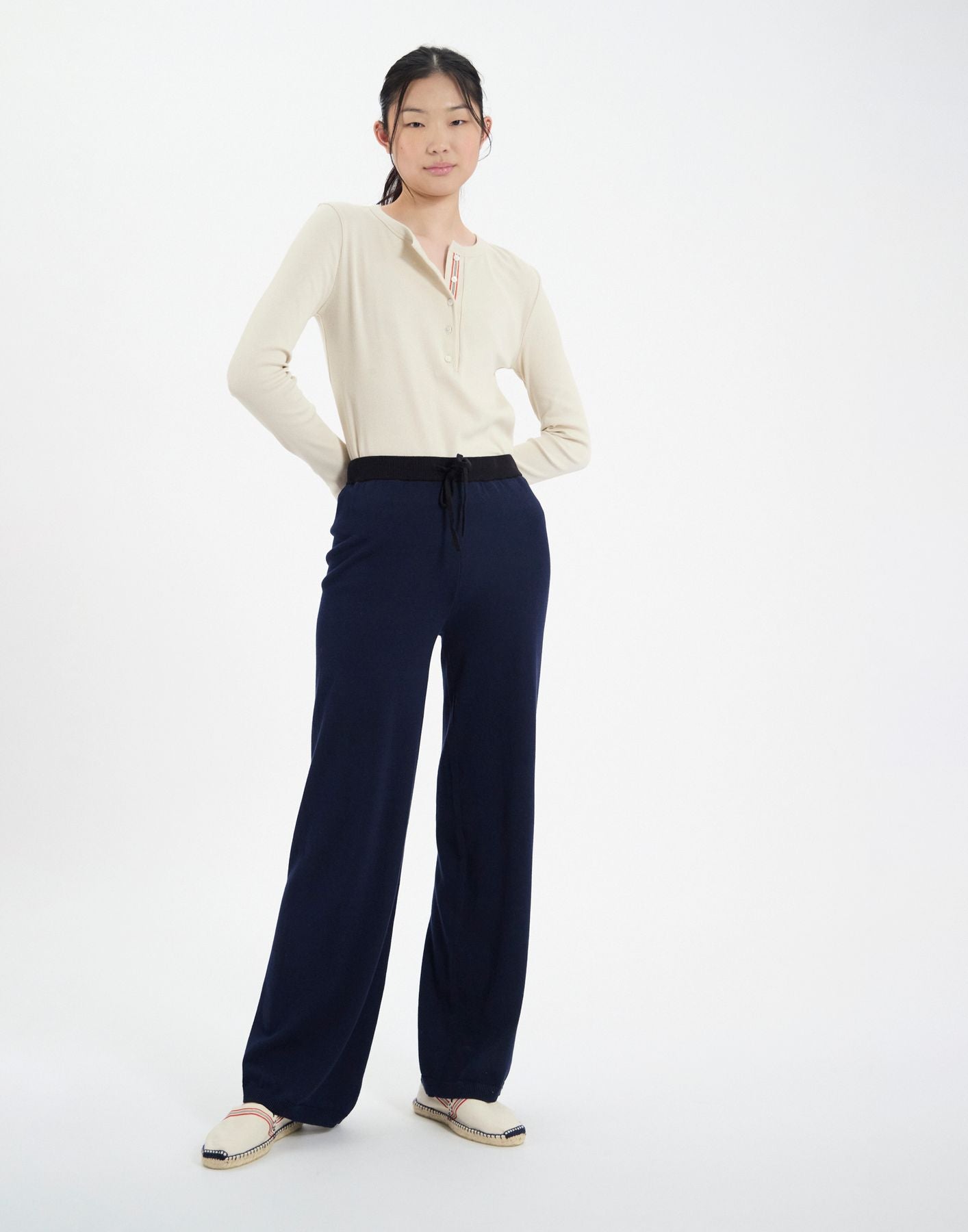 John trousers in dark navy cotton