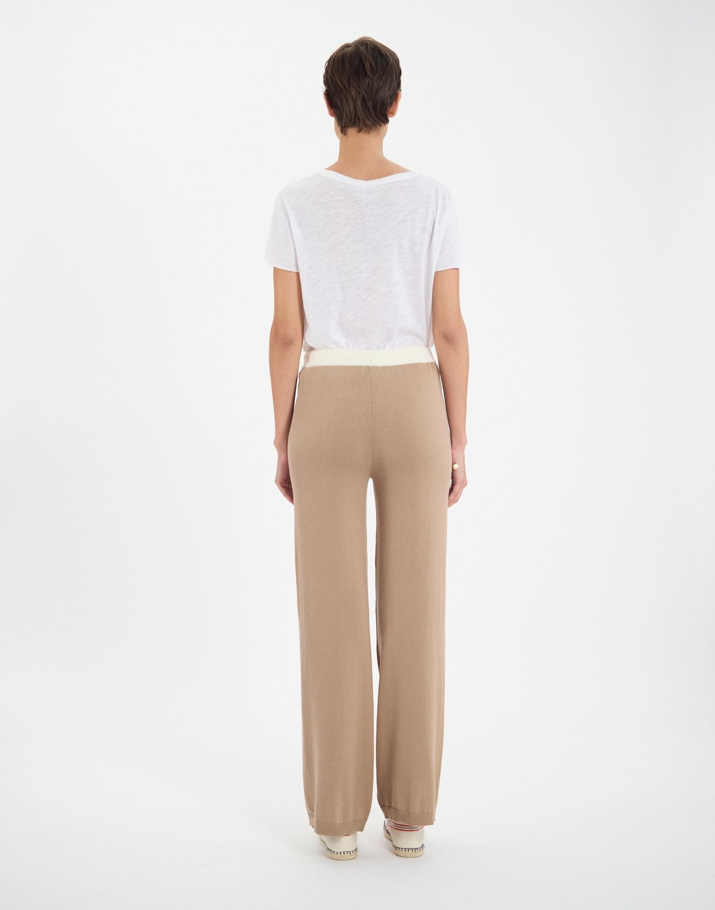 Pantalones John de algodón beige
