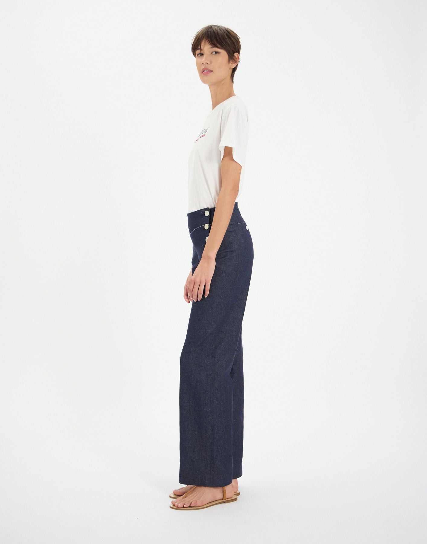 Gabriel navy bridge trousers