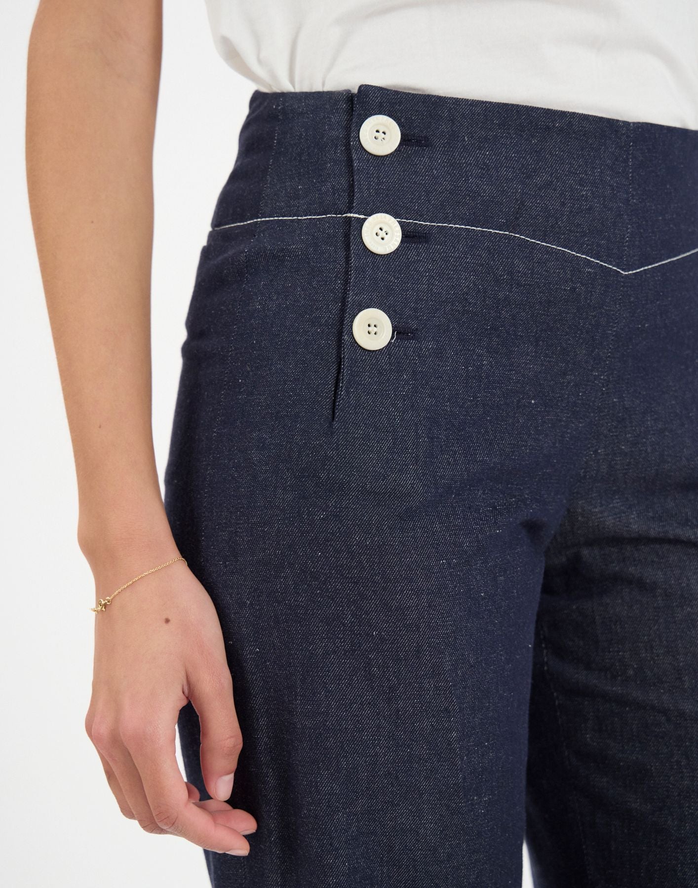 Gabriel navy bridge trousers