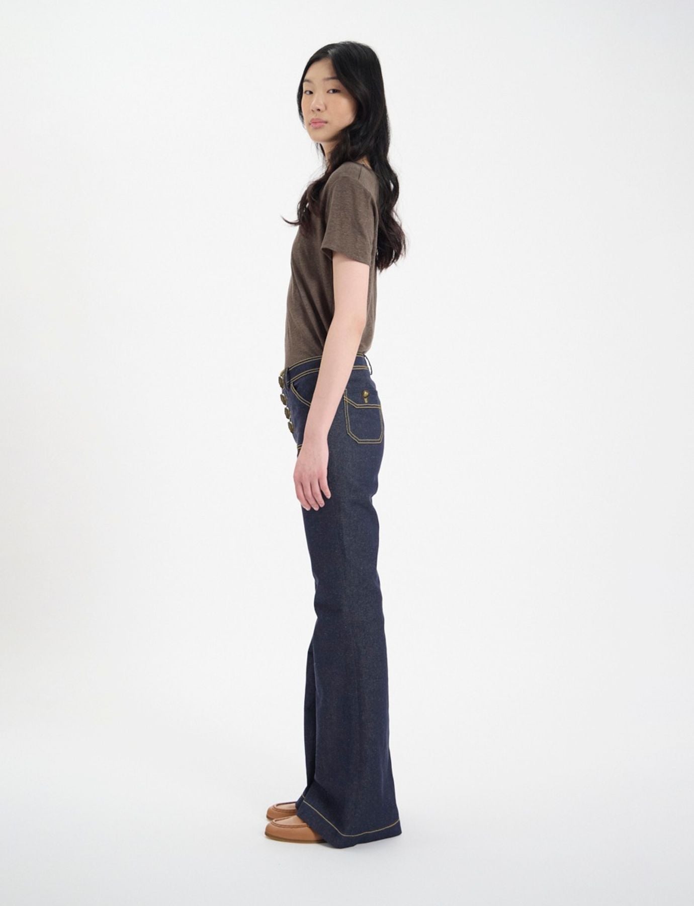 Pantaloni blu Charlotte
