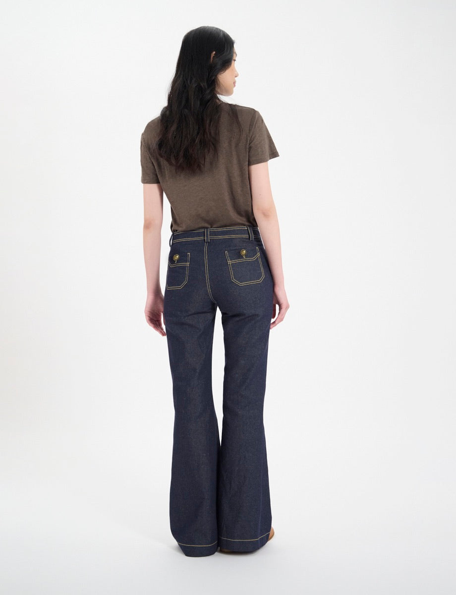 Pantalon Charlotte  bleu