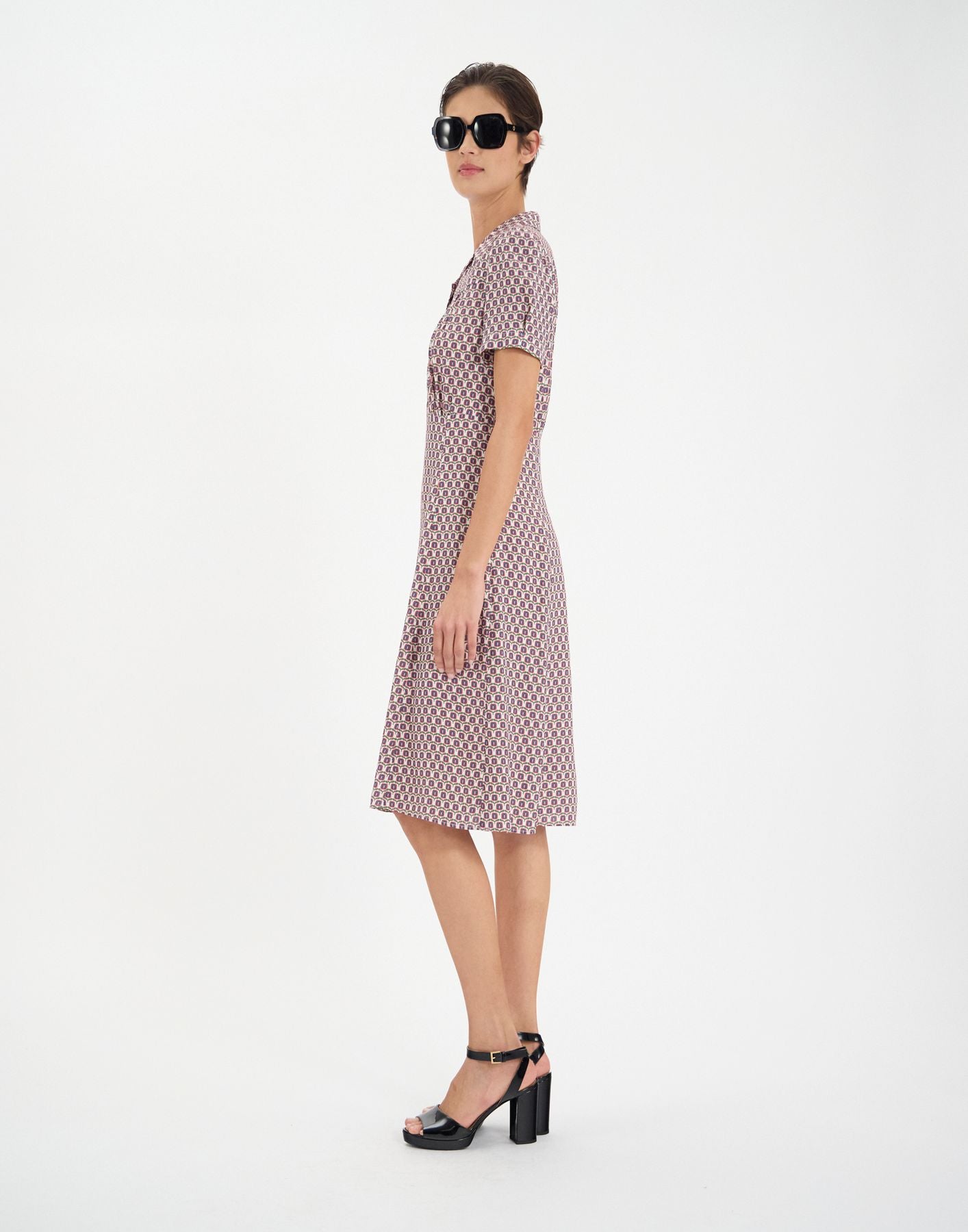 Vestido Angèle hoja de roble