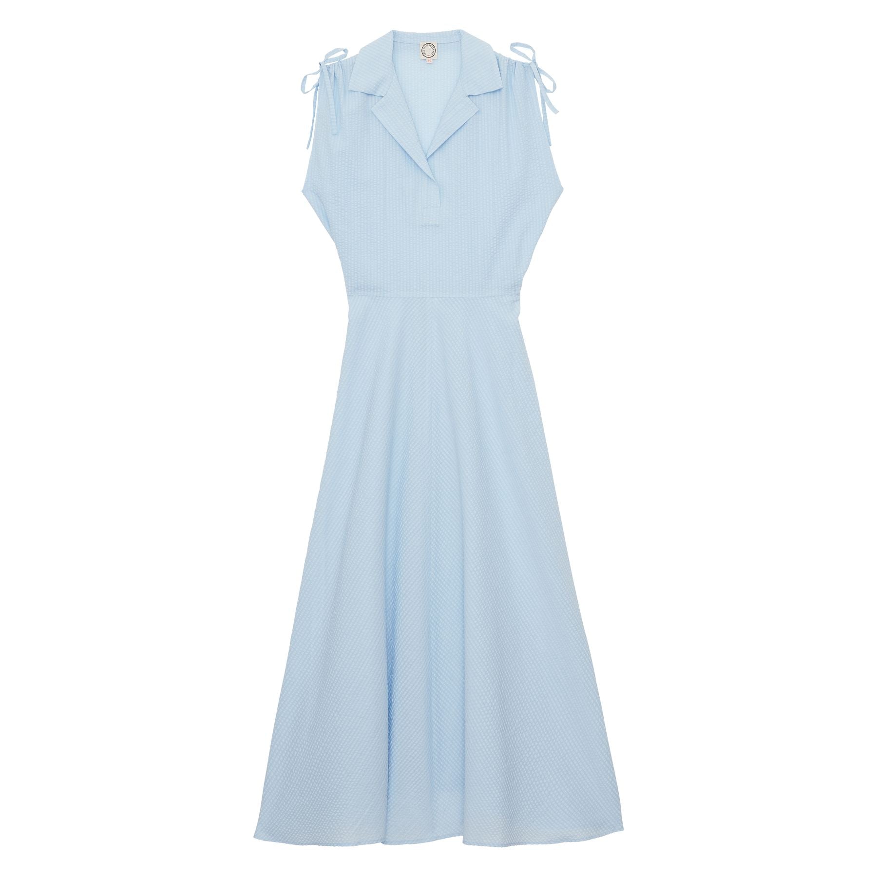 violine-slim-fit-dress-in-light-blue-cotton