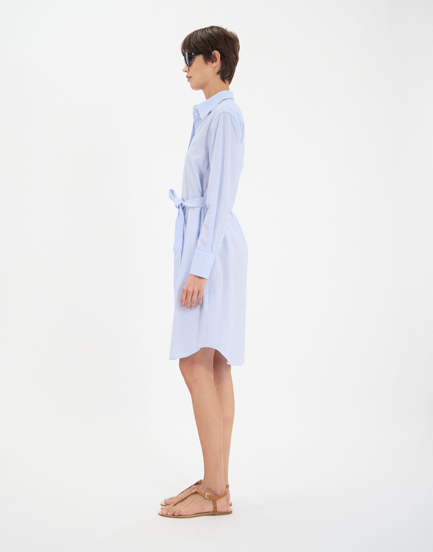 Abito Amour in cotone azzurro