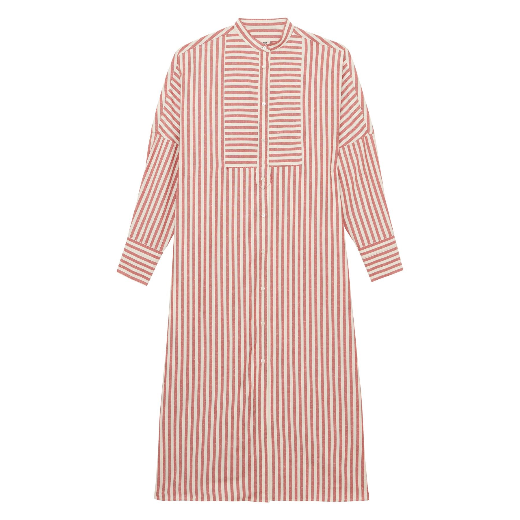 Boy dress in red cotton stripes