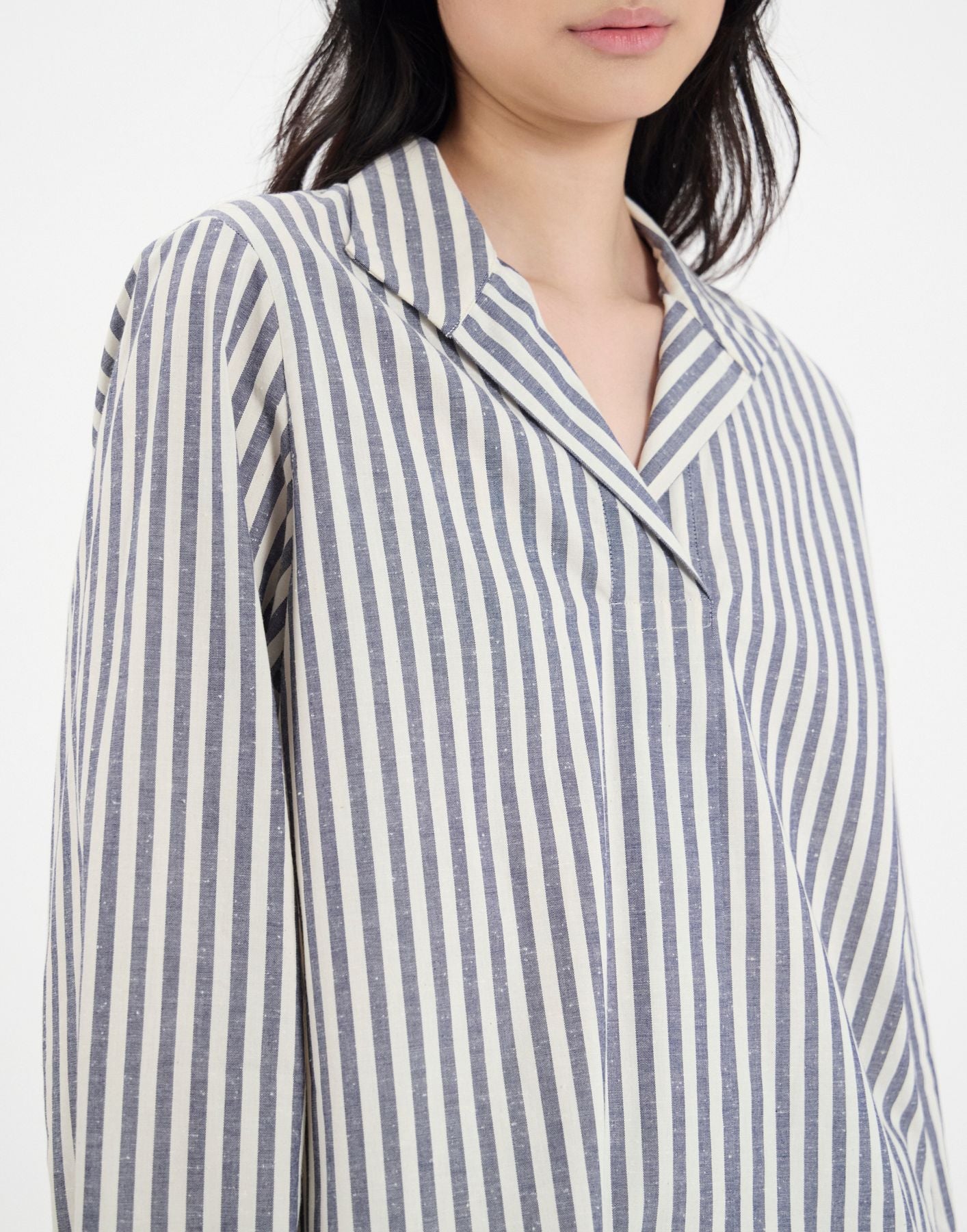 Top Noa de algodón azul