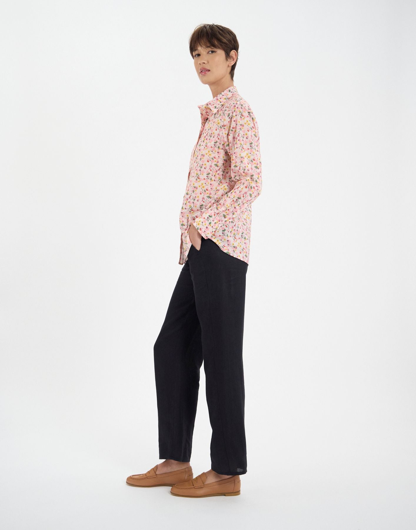 Camisa floral de algodón Maureen