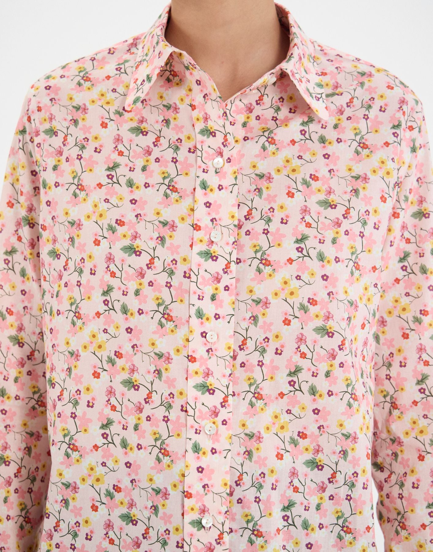 Camisa floral de algodón Maureen