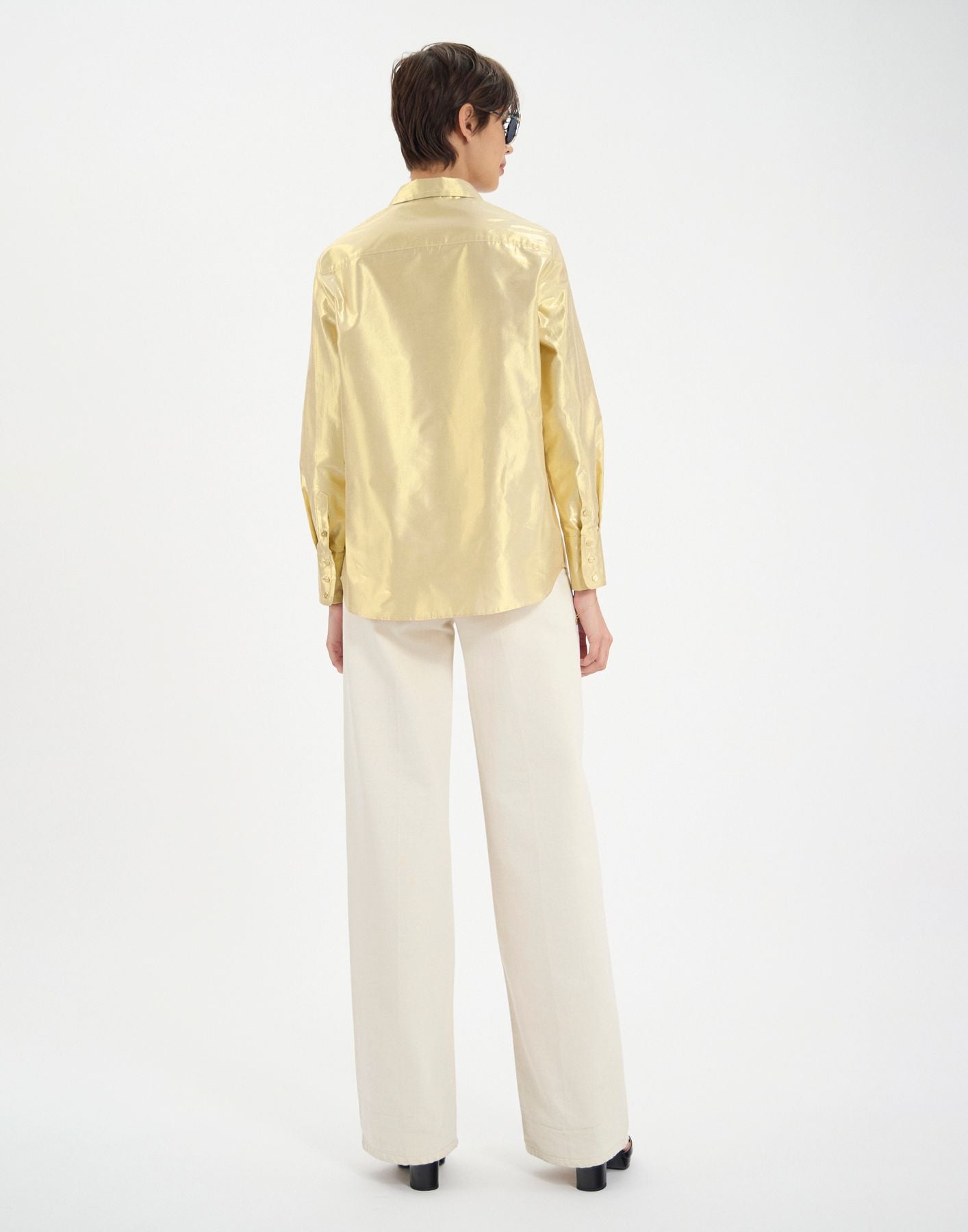 Camisa Maureen de algodón dorado