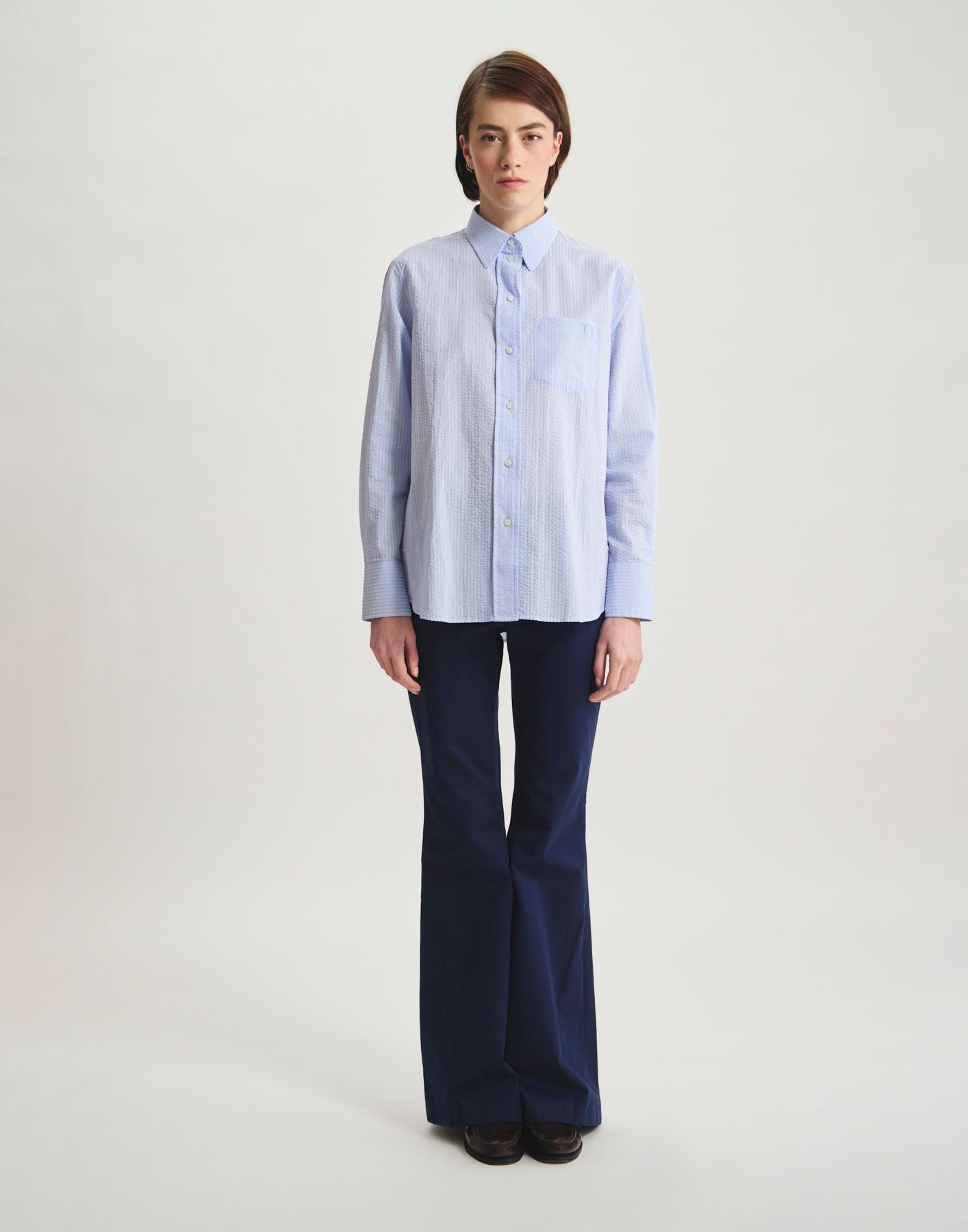 Maureen shirt in light blue cotton