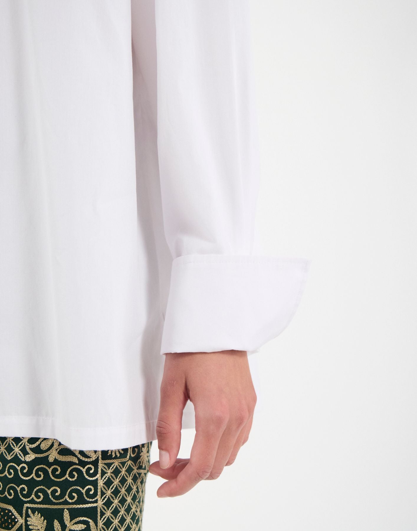 Camicia Nova in misto lino bianco