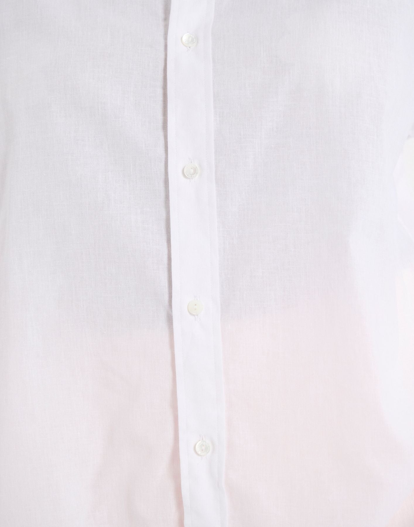 Camicia Nova in misto lino bianco