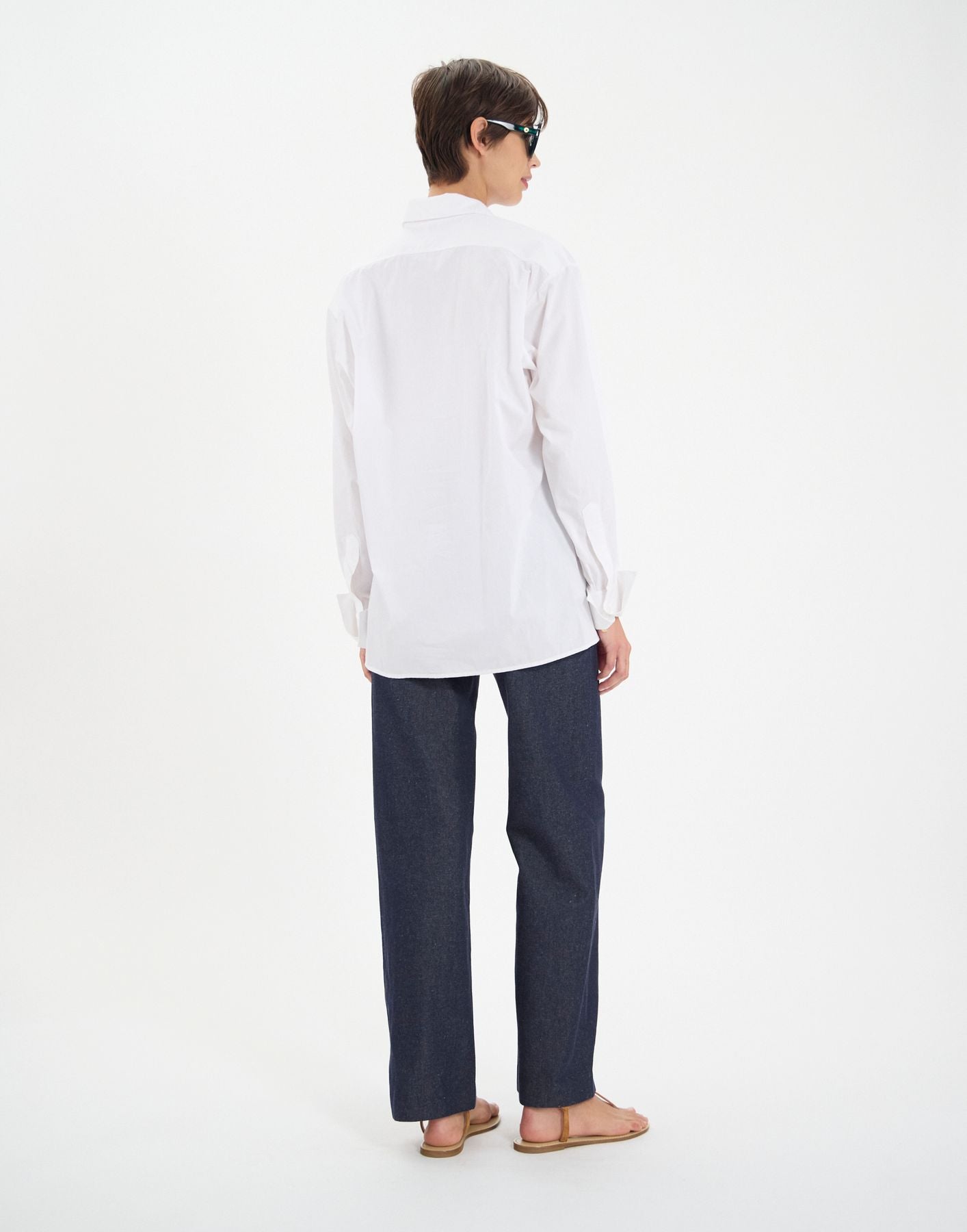 Ortiz camisa blanca de algodón