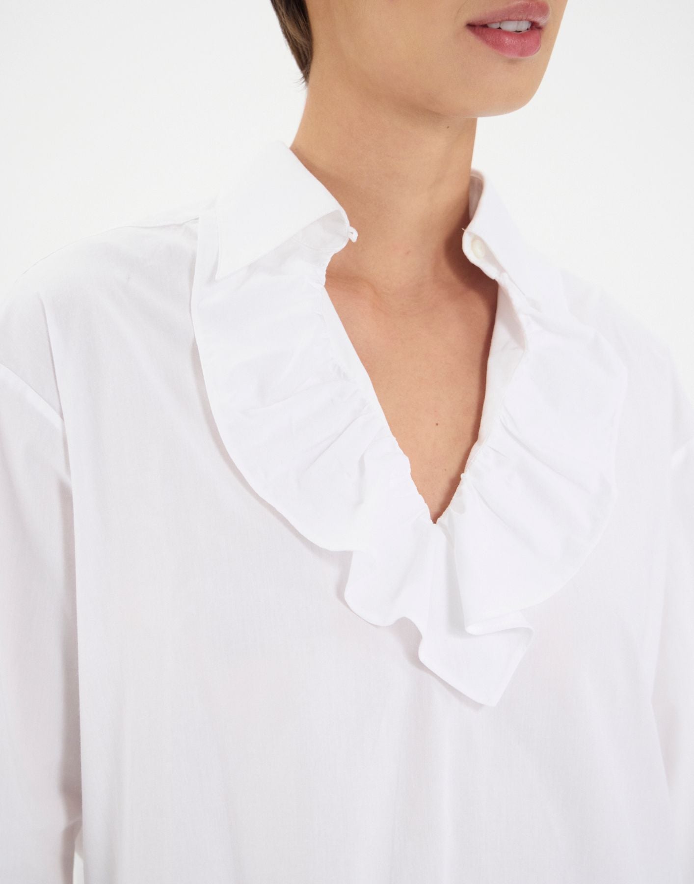 Ortiz camisa blanca de algodón