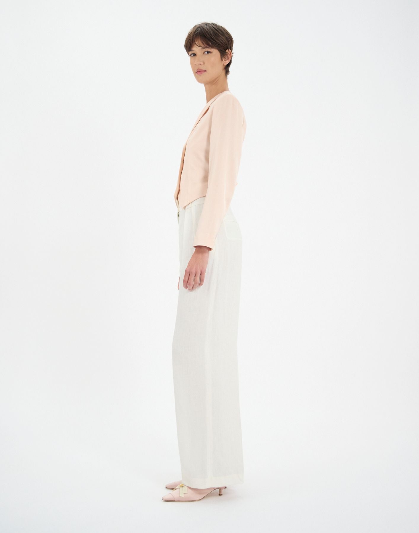 Veste-boléro Ole rose pâle