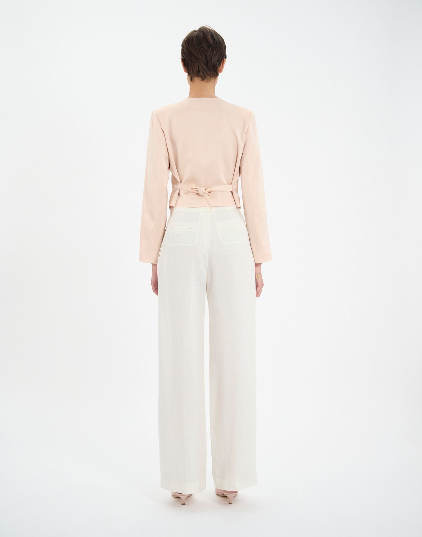 Veste-boléro Ole rose pâle