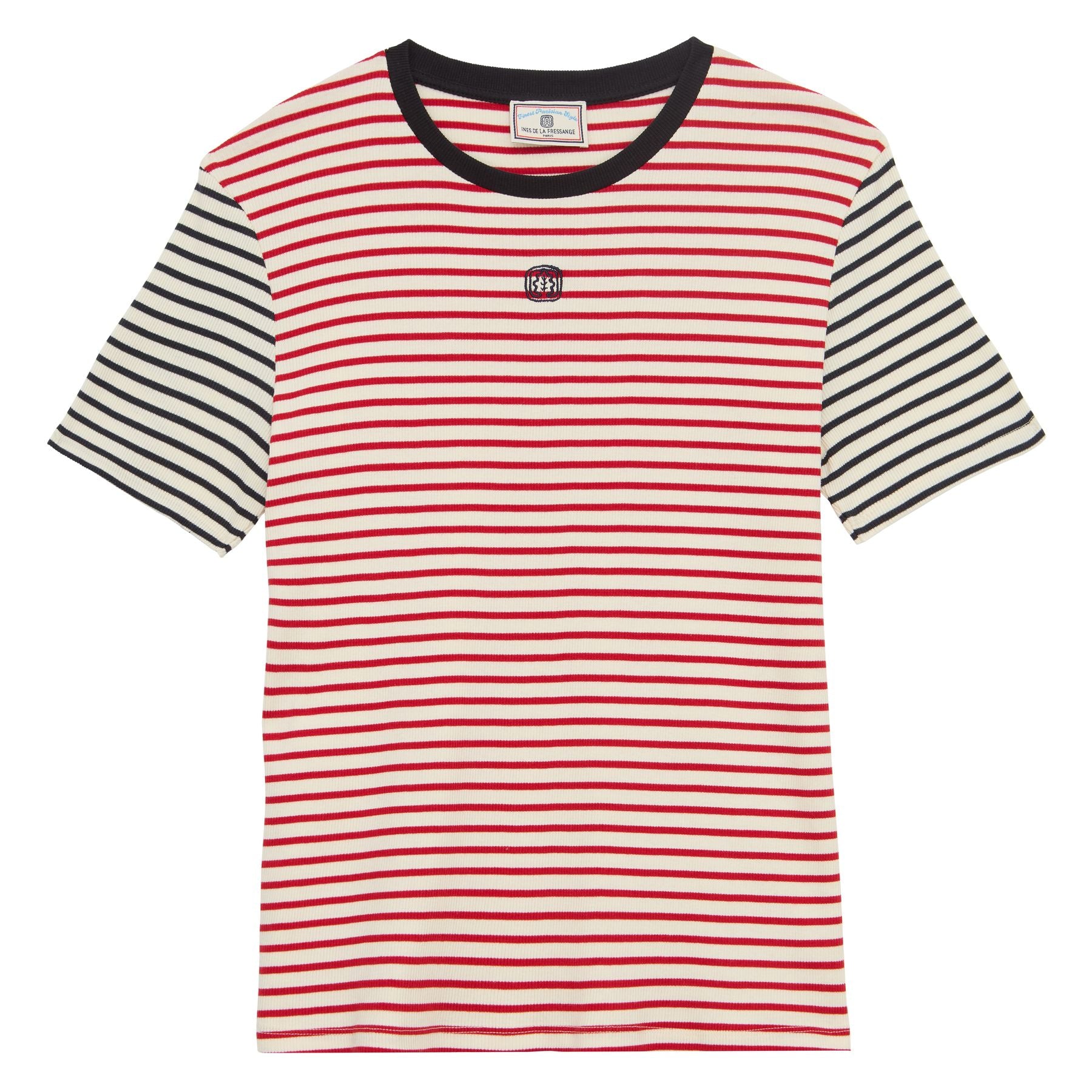 Paul red cotton striped T-shirt