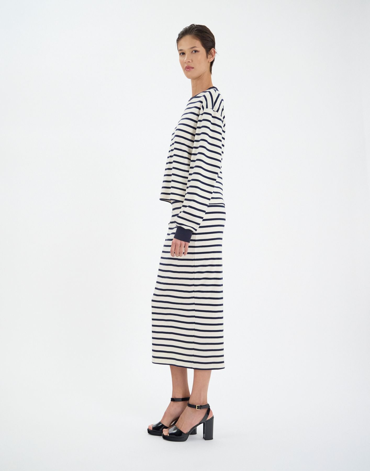 Pull Layann en coton marine