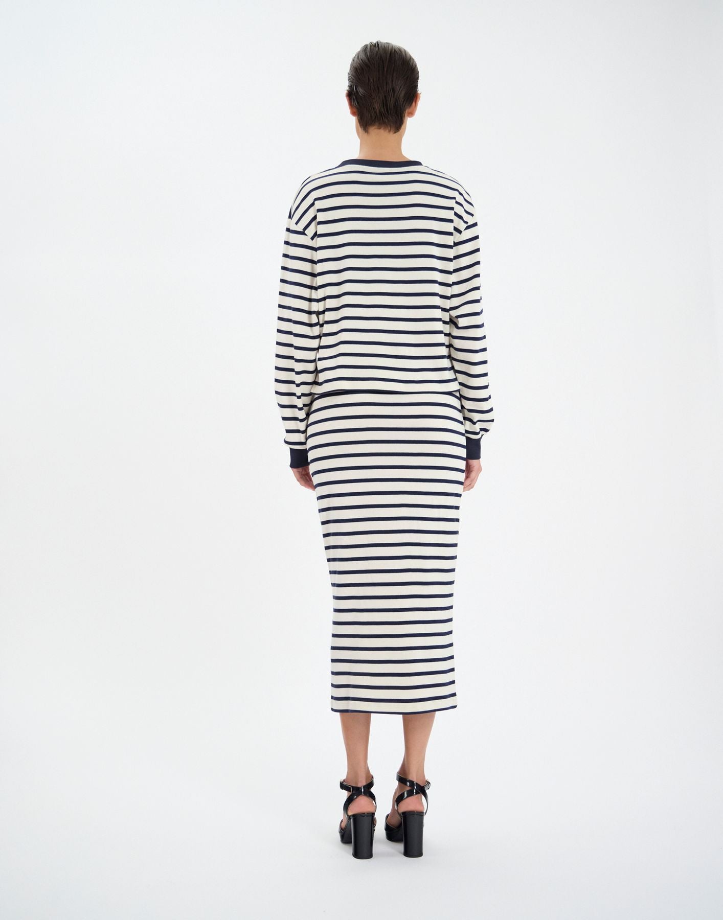 Pull Layann en coton marine
