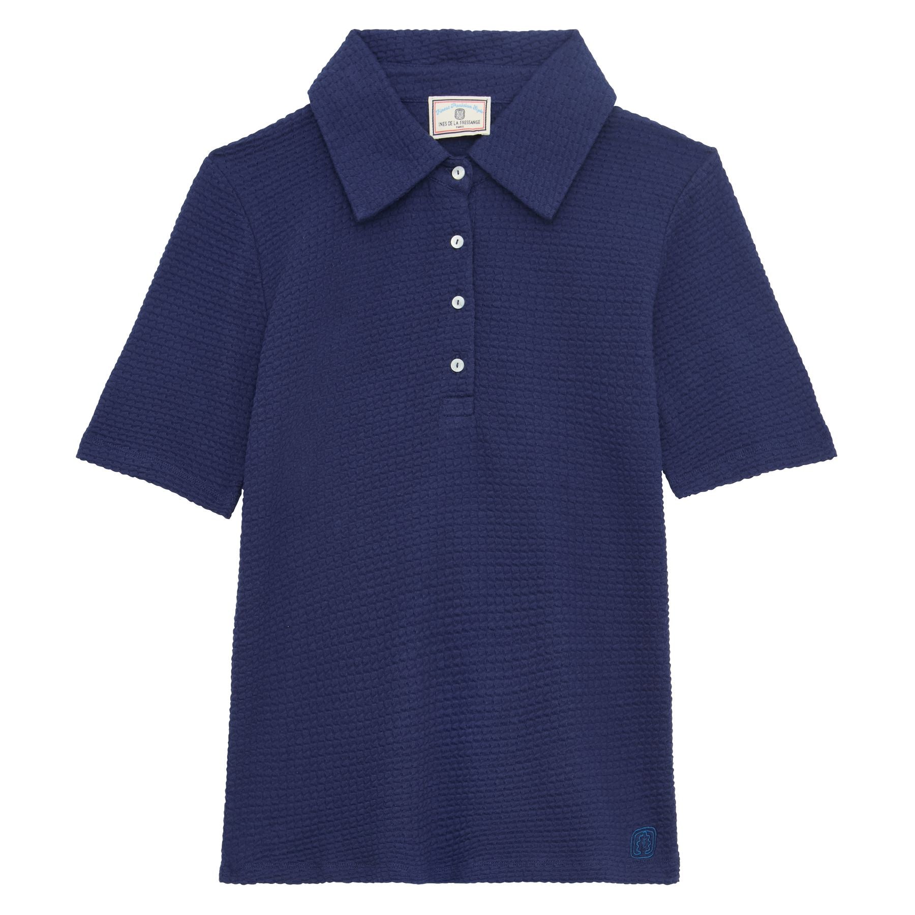 Bryan polo shirt in navy cotton