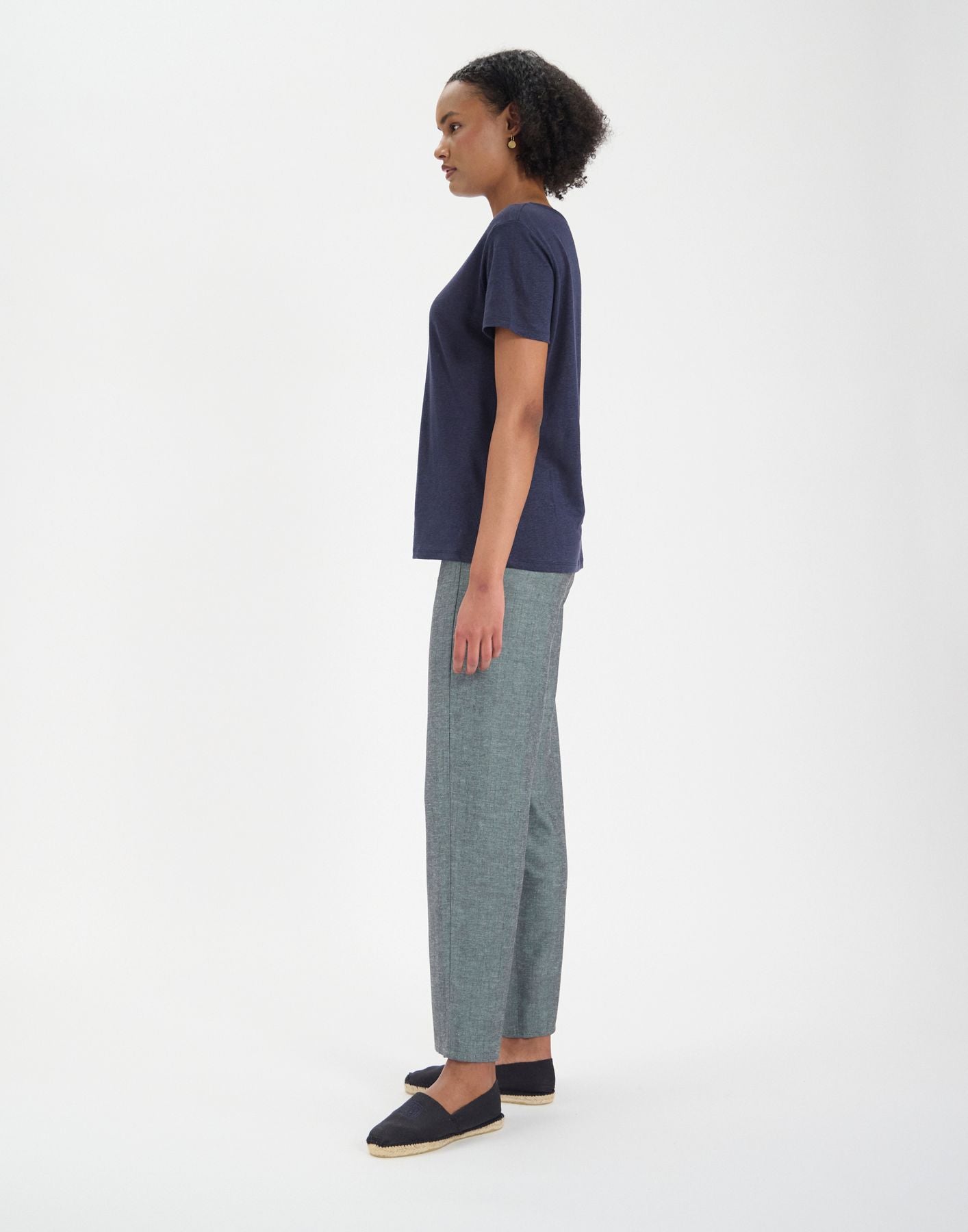 T-shirt Sunny en lin marine