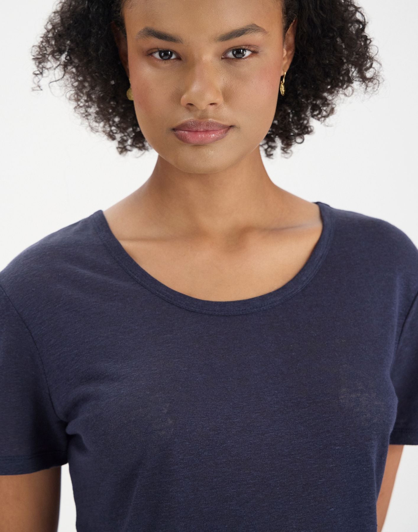 T-shirt Sunny en lin marine
