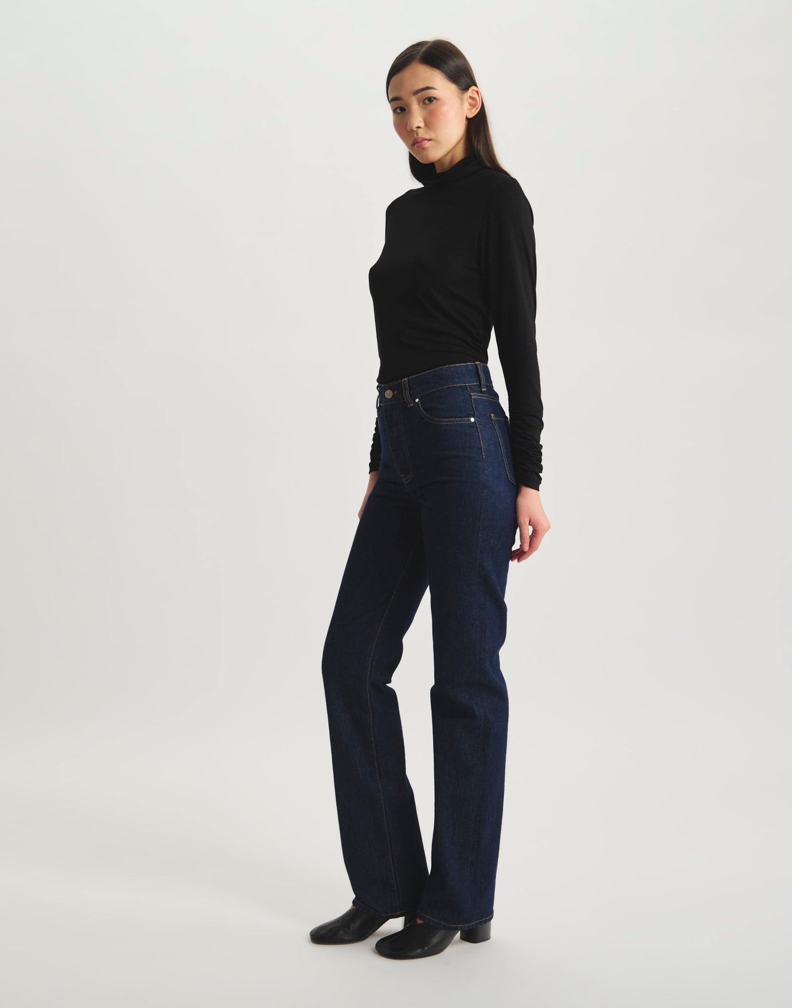 Mireille turtleneck top in viscose