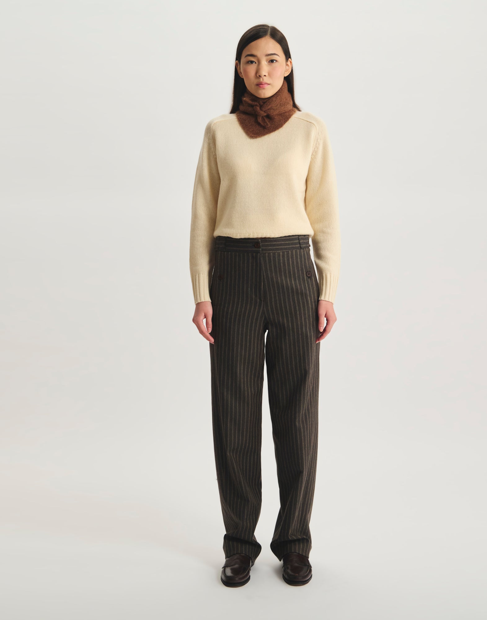 Pantalon à pinces Piotr en coton