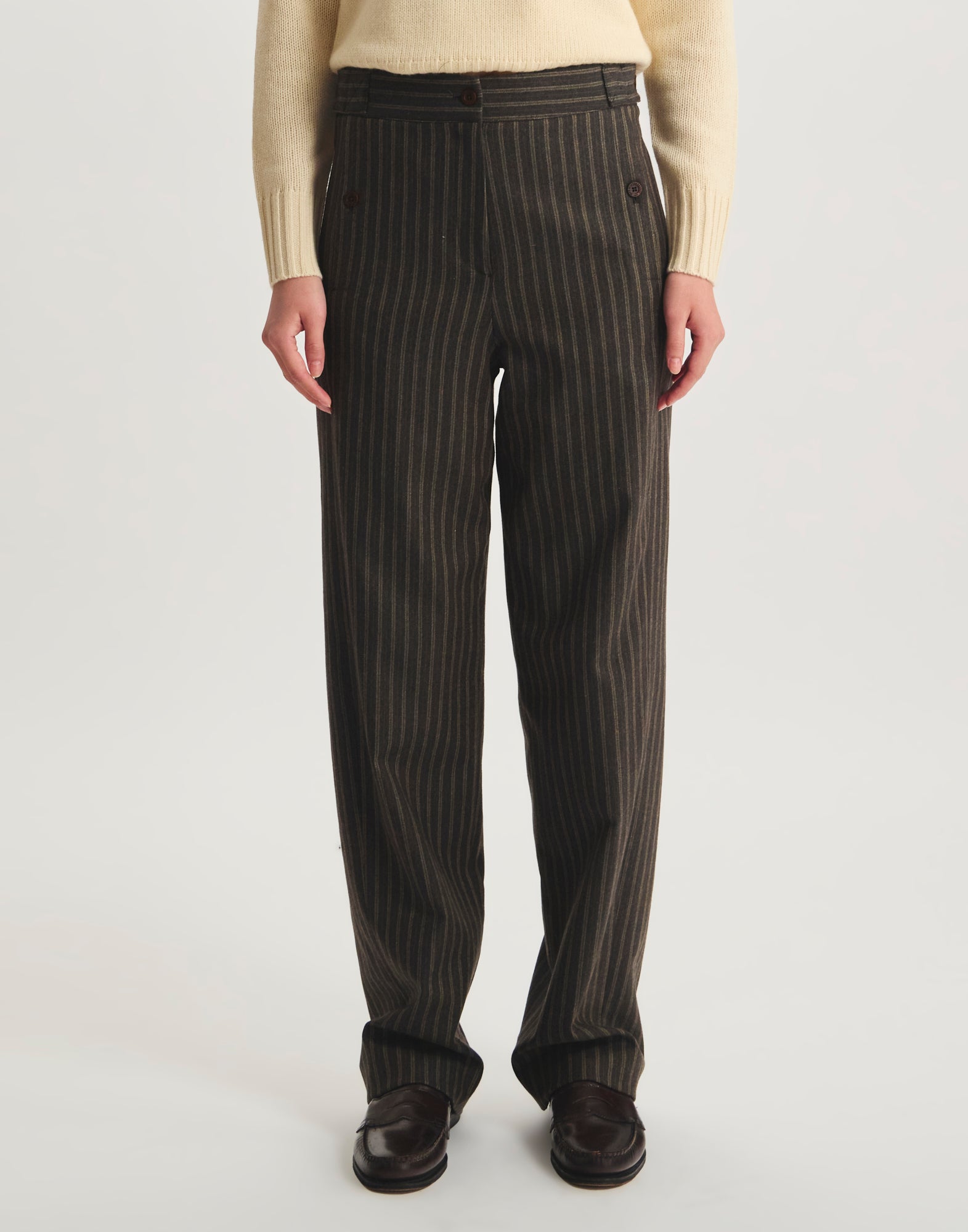 Pantalon à pinces Piotr en coton