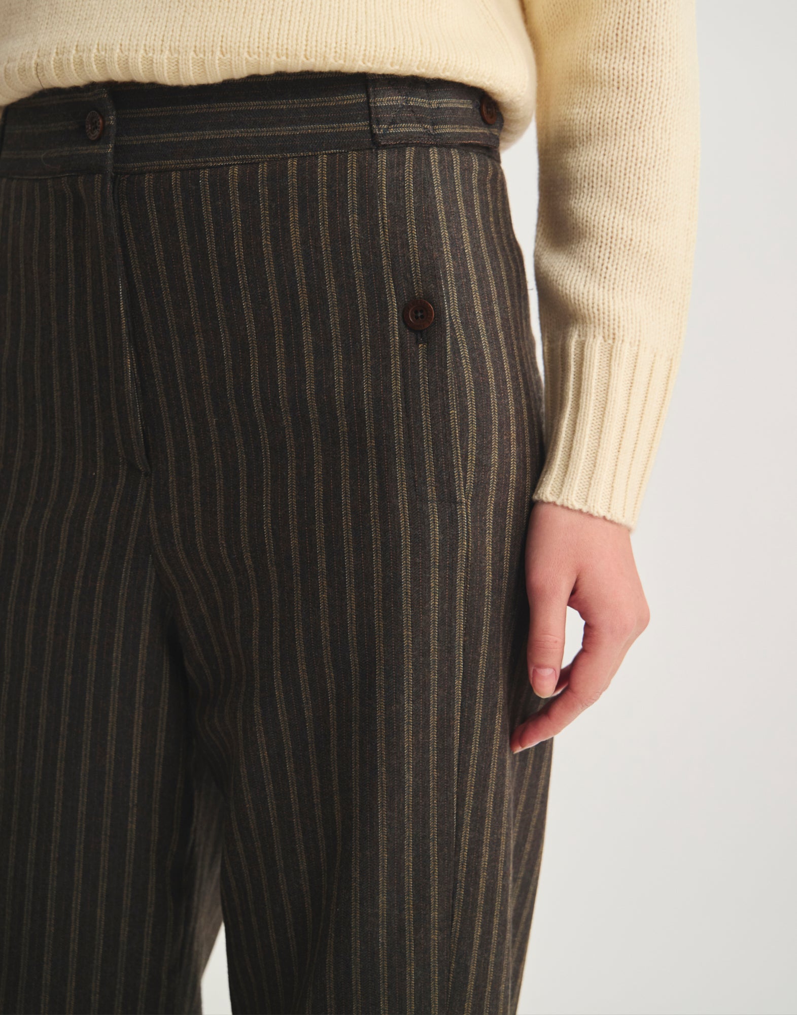 Pantalon à pinces Piotr en coton