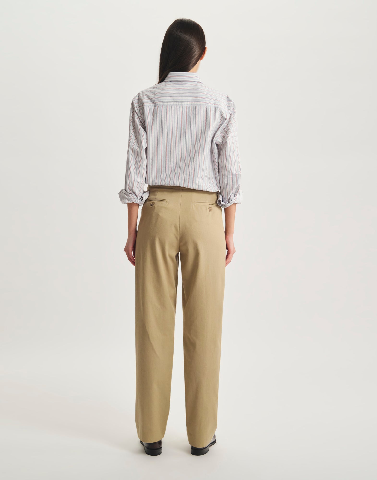 Pantalon à pinces Piotr en coton bio