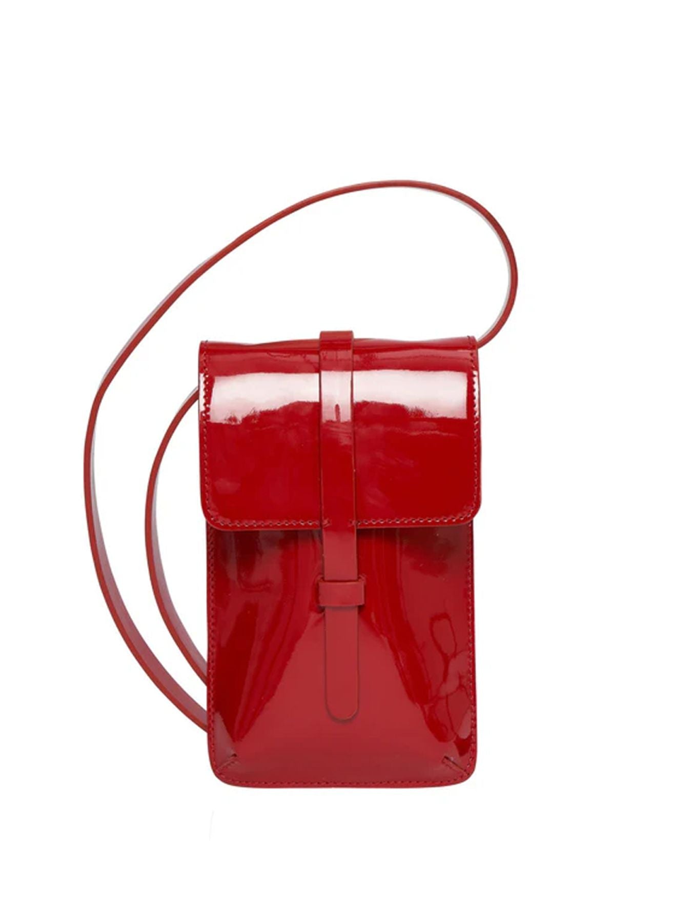 borsa per smartphone-rosso-vetro-pelle