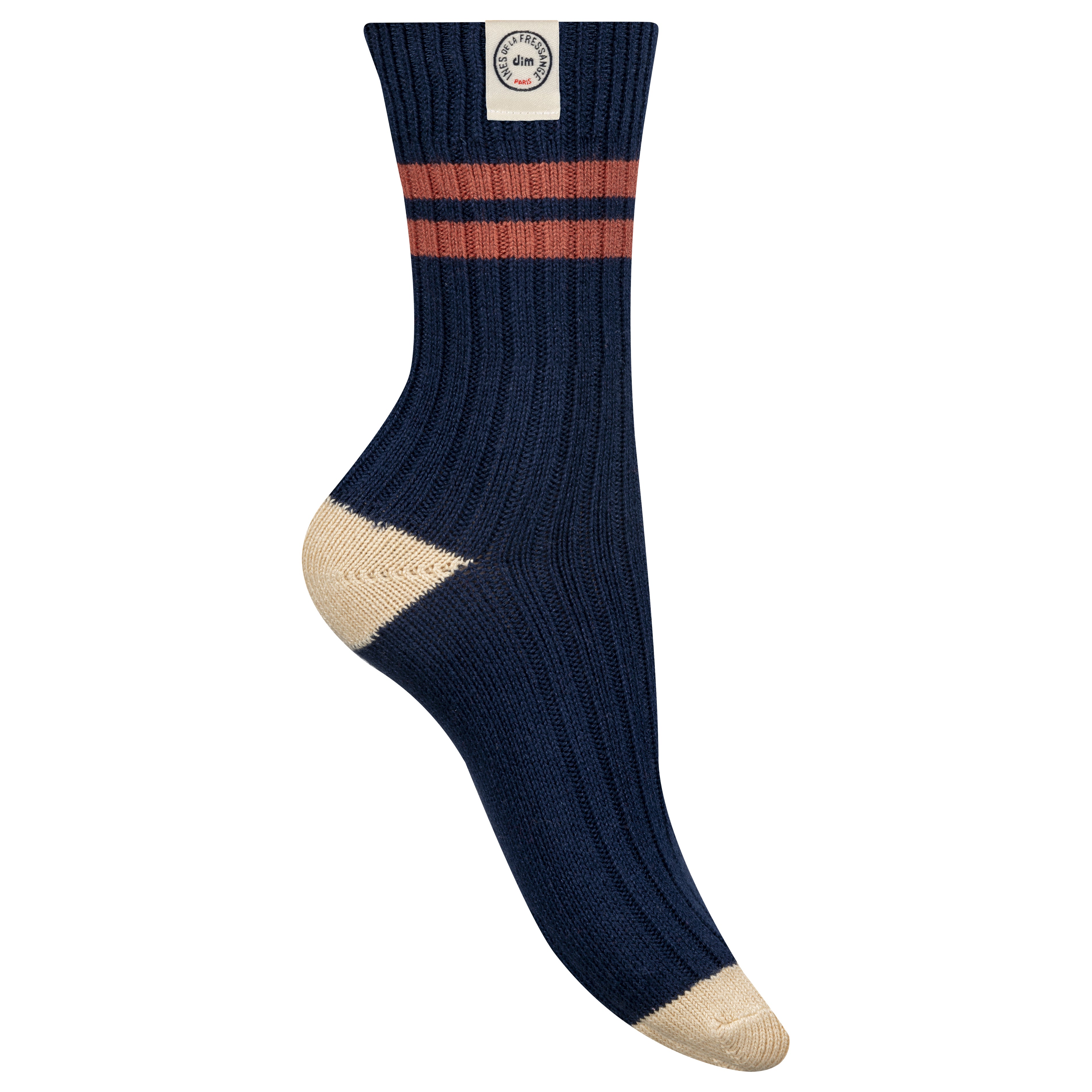 Chaussettes côtelées DIM x Ines de La Fressange