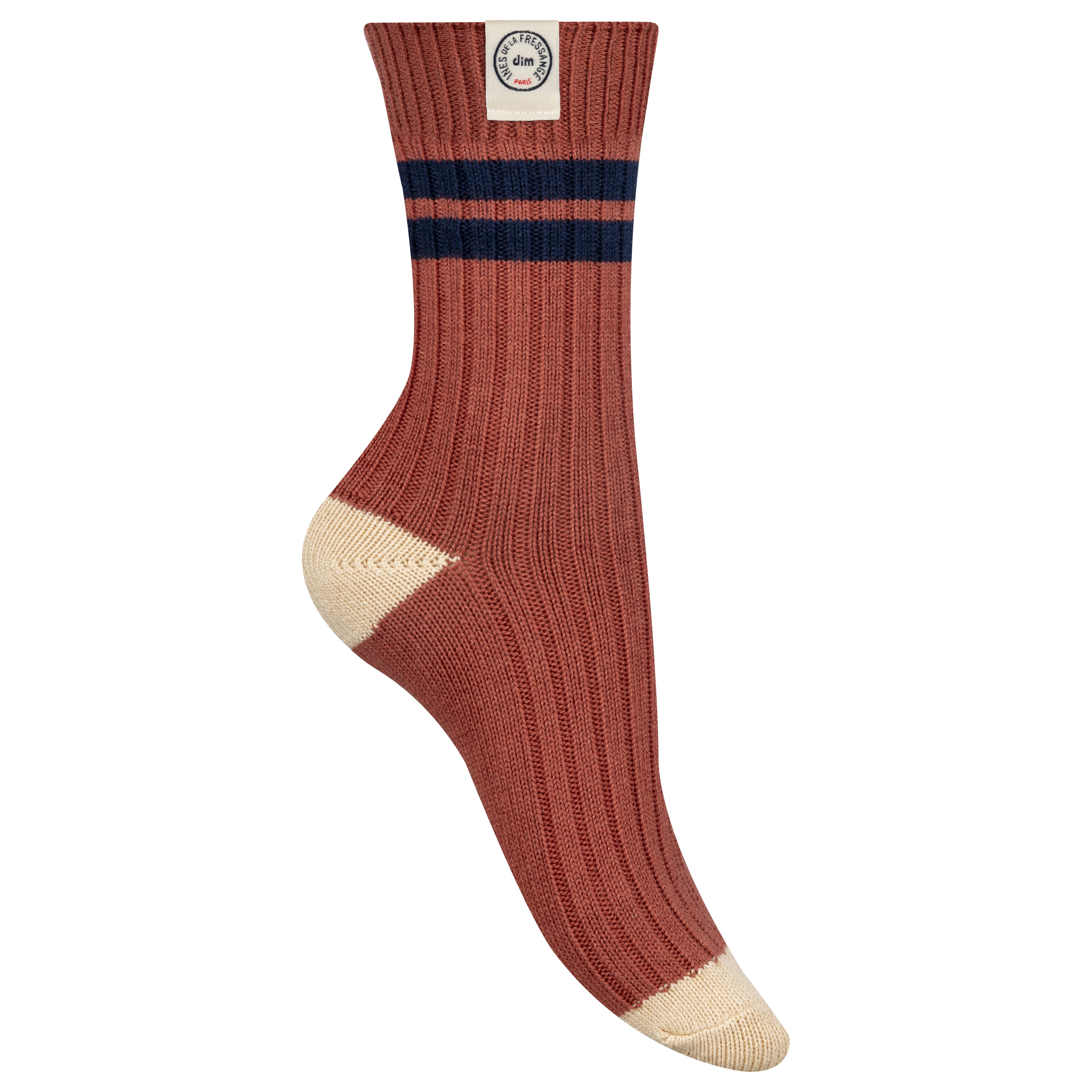 Chaussettes côtelées DIM x Ines de La Fressange