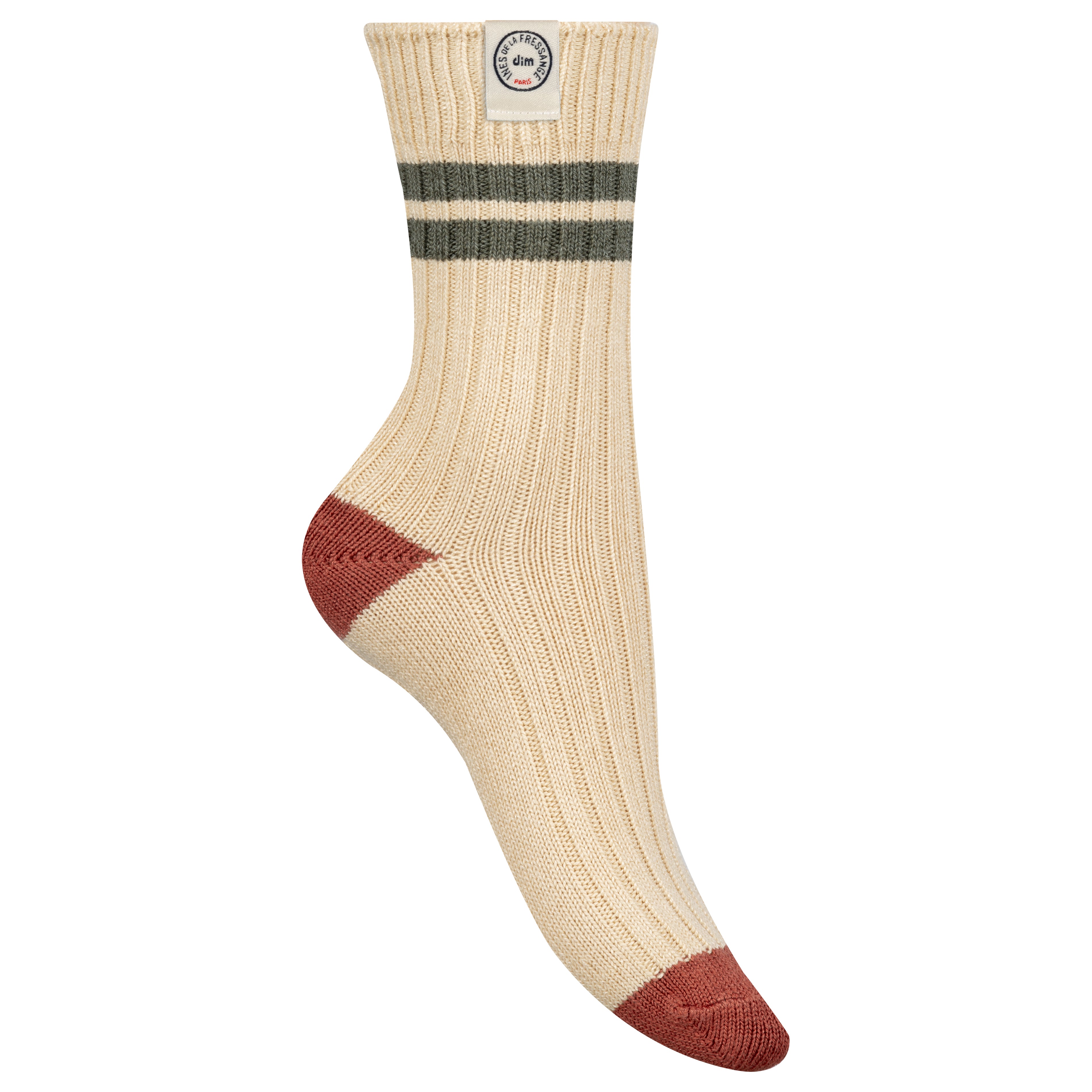 Chaussettes côtelées DIM x Ines de La Fressange